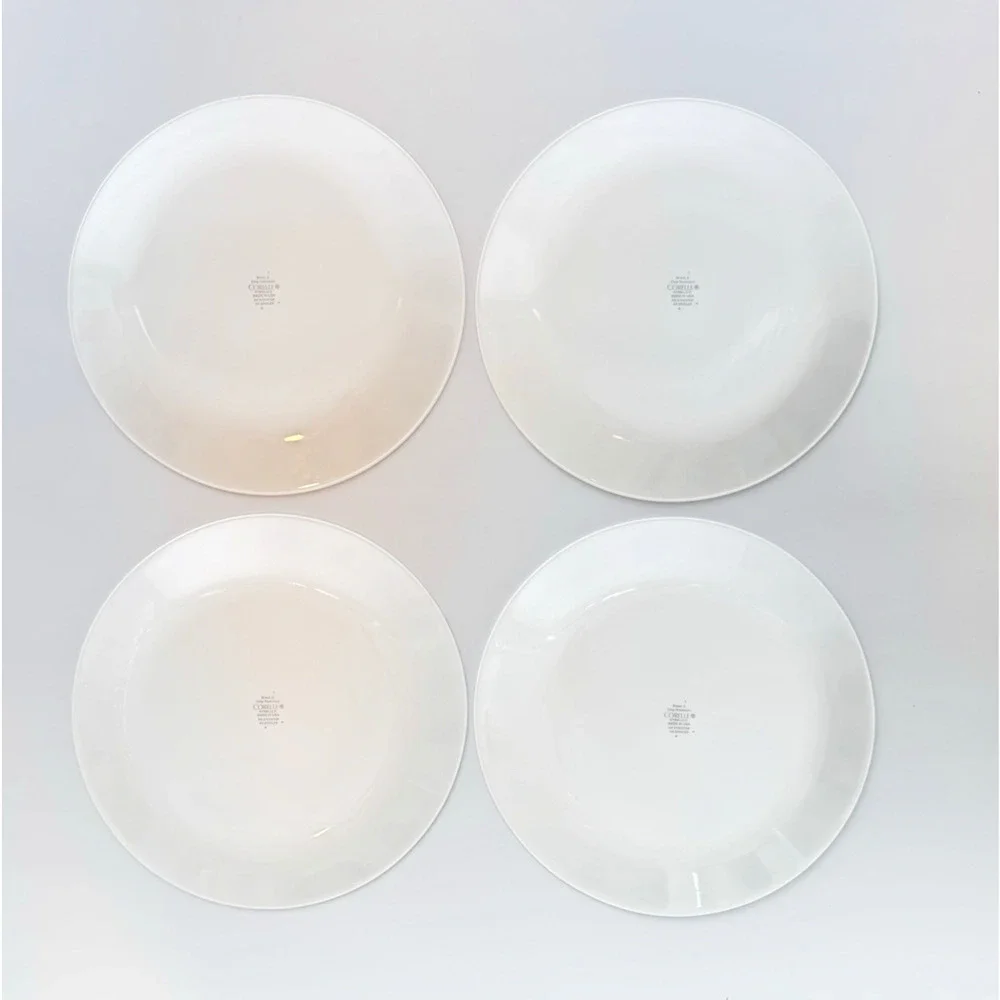 Set of 4 CORELLE SOUTH BEACH Pattern Dinner Plates 10-1/4